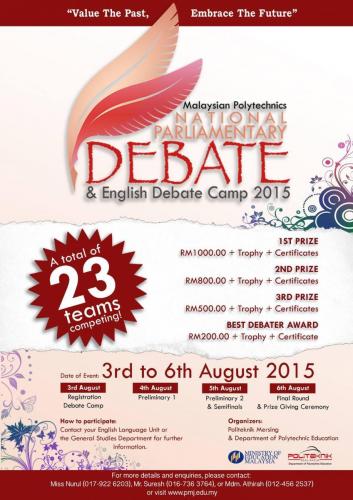 Malaysian Polytechnics National Parliamentary Debate, 2015